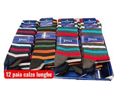 12 Paia di Calze Lunghe Uomo