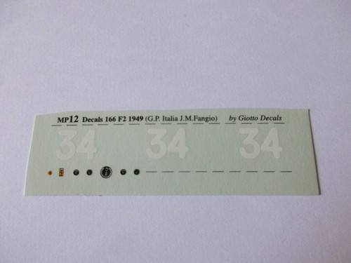 Decal ferrari 166 f2 - 1/43,