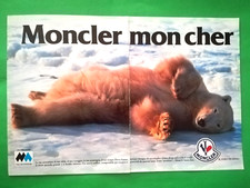 RITAGLIO DI GIORNALE CLIPPING MODA MONCLER DA COLLEZIONE ANNI 80 - (175)