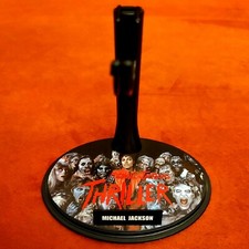 MICHAEL JACKSON - THRILLER - BAD - BASE STAND CUSTOM 1/6 - FOR HOT TOYS