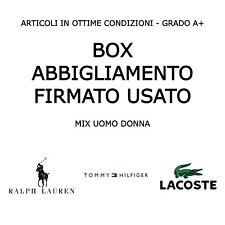 STOCK 3KG RALPH LACOSTE TOMMY LOTTO BOX ABBIGLIAMENTO FIRMATO VINTAGE GRADO A+