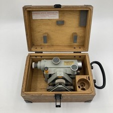 Vintage Wild Heerbrugg Level Ni030 Surveyor Optical Instrument w/ Wooden Case