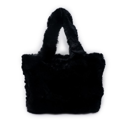 Borsa nera ecopelliccia - in,