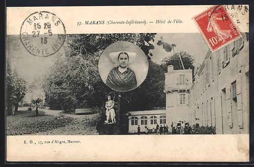 Cpa marans hôtel ville - cpa,