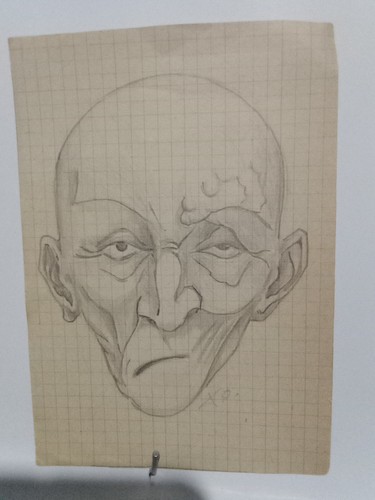 Disegno volto uomo - volto,