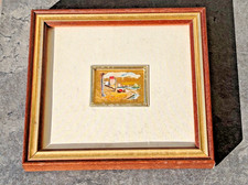 PICCOLO QUADRO DIPINTO A MANO SU FOGLIA D'ORO