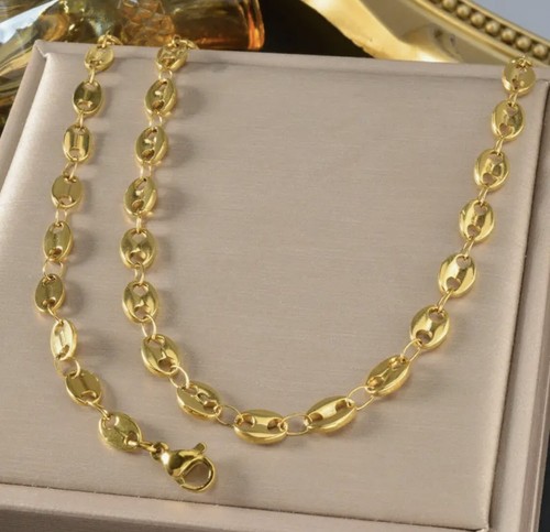 Collana bracciale acciaio - +,