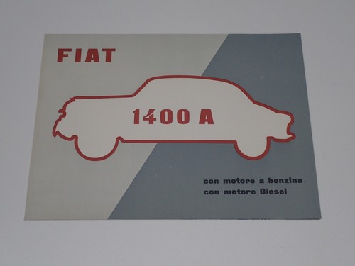 Fiat 1400 benzina diesel - a, e