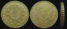 Moneta da 50 centesimi di euro