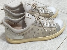 Sneakers pelle Nero Giardini n.37 con borchie Made in Italy buone condizioni