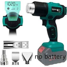 Pistola termica a batteria da 18V, regolabile manualmente da 50°C a 550°C