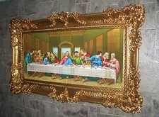 Il L'Ultimo Ultima Cena Quadro Di Leonardo da Vinci 12 Apostolo Antico Barocco