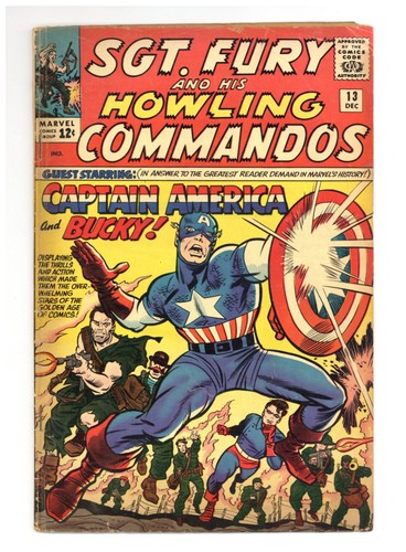 Sgt fury jack kirby - fury, (vg+)