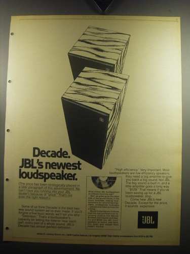 Pubblicità altoparlanti jbl - pubblicità,