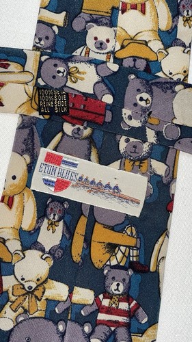 Cravatta eton blues 100 - cravatta, 100%