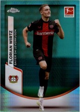2023-24 Topps Chrome Bundesliga Aqua Prism rifrattori #66 Florian Wirtz - SCR