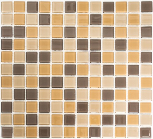Mosaico vetro marrone - in,