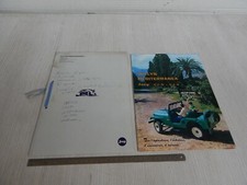 MATERIALE STAMPA + BROCHURE JEEP WILLYS MEDITERRANEA 1963 CJ5 CJ6 CJ 5 CJ 6