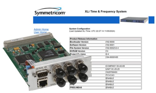 Symmetricom xli ntp modulo - xli,