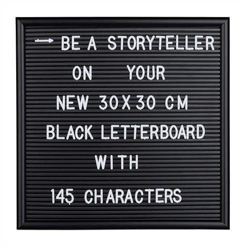 Relaxdays letter board - board, con