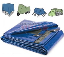 TELO OCCHIELLATO 4X5 MT. PER COPERTURA MOTO LEGNA AUTO COPERTURA  IMPERMIABILE