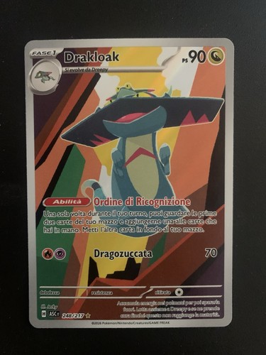 Pokemon carta drakloak - carta, ascesa