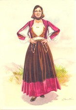 COSTUMI SARDI NUORO DISEGNO