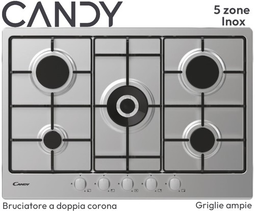Piano cottura incasso inox - incasso, 5