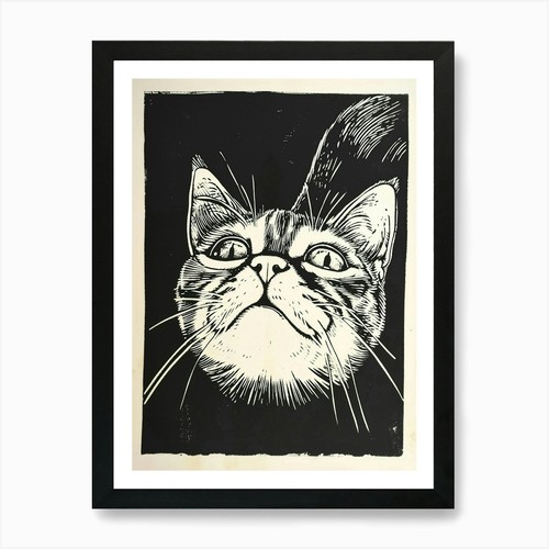 Quadro esotico linocut - , pelo