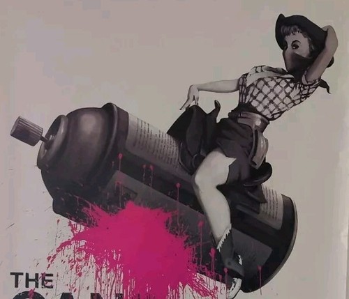Banksy cans festival stencil - cans,