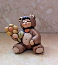 BIMBO ORSO TEDDY  THUN CON FIORE  6CM CIRCA   (contattatemi per info)