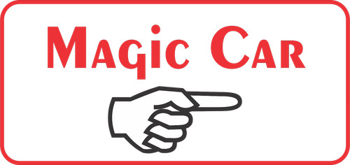 Insegna magic car con - magic,