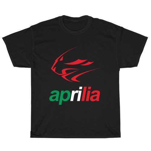 Shirt nera uomo - nera, aprilia