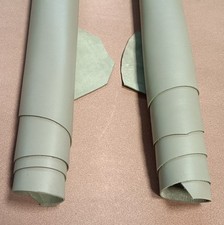 2 PELLI SCAMPOLO DI AGNELLO NAPPA COLORE SALVIA PELLETTERIA CALZATURA HOBBY LARP