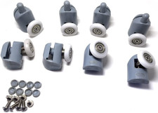 Gruppo 8 Cuscinetti per Cabine Doccia E Box Doccia Con Rotelle (20-27 Mm) (20 Mm