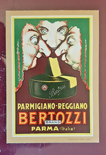 cartolina pubblicitaria parmigiano reggiano bertozzi f.grande anni '60