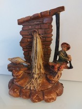 Statuina Presepe Vintage  Il Pastore Che Suona 