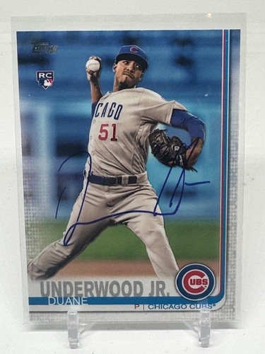 2019 topps duane - duane, underwood