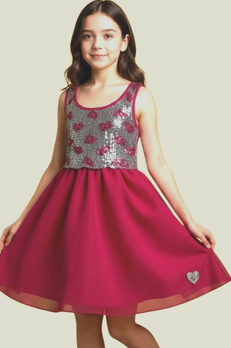 Abito vestito ragazza rosa