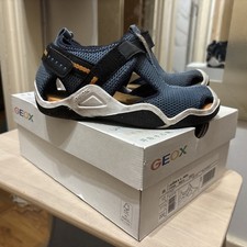 Sandali Geox Wader unisex bambino impermeabili sneaker rete blu UK11,5 scatola originale