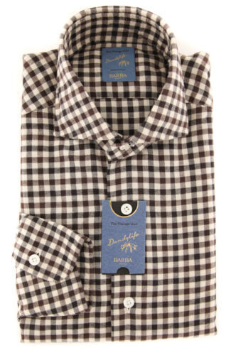 Camicia quadri marrone barba - quadri,
