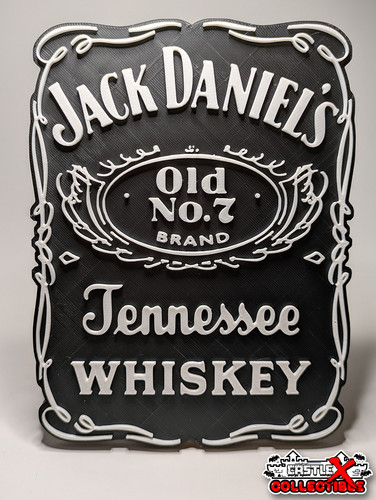 Jack daniels stampato wall - 3d,
