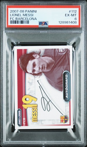 Messi 112 autografo fc - messi, #112