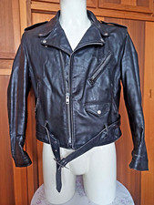 Schott Perfecto 613 USA Giacca Chiodo '80 pelle nera motorcycle Jacket size 42