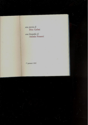 Antonio possenti una poesia - possenti.,