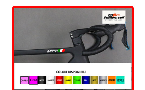 Adesivi bici nome - bici, 2