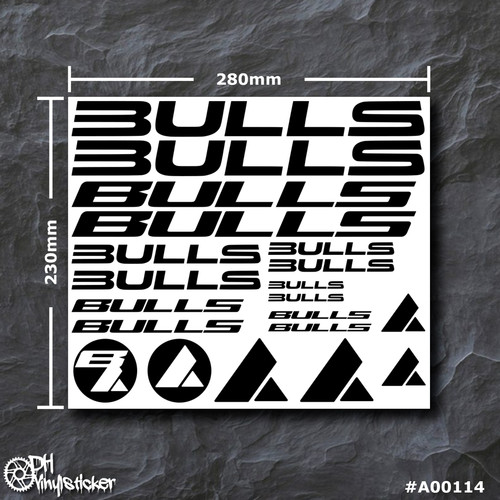 Bulls sticker nero set - bulls, |