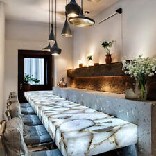 Tavolo da appoggio bar 24"x18", piano consolle in pietra agata, arredo casa dec