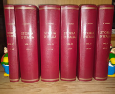 STORIA D'ITALIA in 6 volumi rilegati - Paolo Giudici , 1938 Ed. Nerbini Firenze