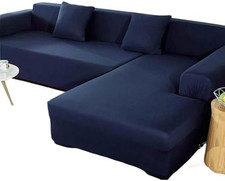 Copridivano Elasticizzato Con Penisola Sinistra O Destra, Copri Divano Angolare 